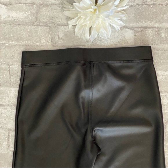 SOLD | 🔥SALE🔥 NWT Express Vegan Leather Black Ankle Tights **HOST PICK** - Picture 7 of 15